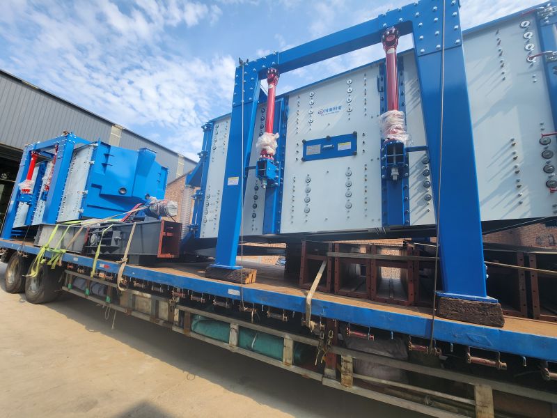 壓裂砂生產線成套設備發(fā)貨